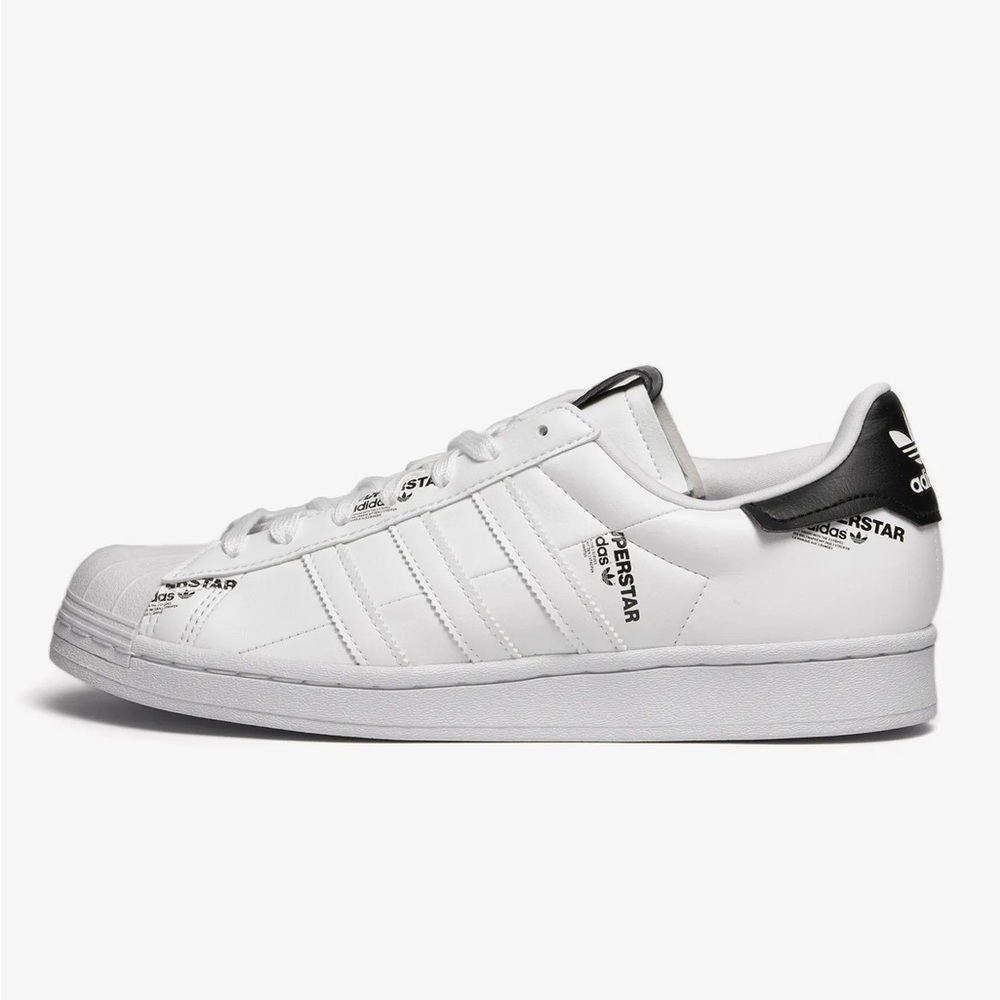 Adidas GV7671 Superstar Cork Logo Print - White/Black Men’s US 7 / EU 40